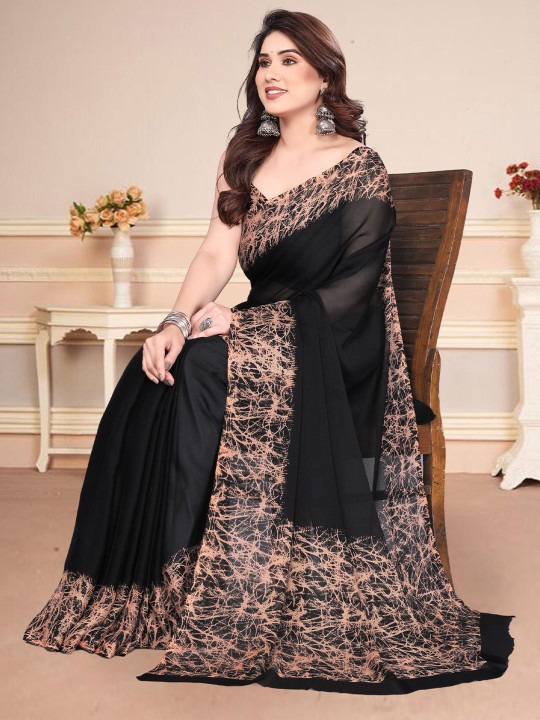 Saree With Unstitched Blouse