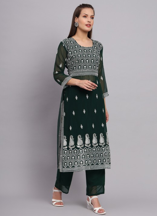 Stylish Lucknowi Kurti Designs Bulk Order